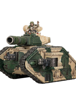 Dit is een afbeelding van het miniatuur Leman Russ Battle Tank - Astra Militarum voor het spel Warhammer, te koop bij Tabletop Miniature Wargames spellenwinkel Speldorado in delft