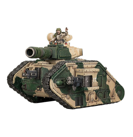 Dit is een afbeelding van het miniatuur Leman Russ Battle Tank - Astra Militarum voor het spel Warhammer, te koop bij Tabletop Miniature Wargames spellenwinkel Speldorado in delft