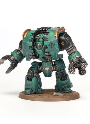 Dit is een afbeelding van het miniatuur Leviathan Dreadnought With Claws/Drills - Adeptus Astartes voor het spel Warhammer, te koop bij Tabletop Miniature Wargames spellenwinkel Speldorado in delft