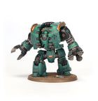 Dit is een afbeelding van het miniatuur Leviathan Dreadnought With Claws/Drills - Adeptus Astartes voor het spel Warhammer, te koop bij Tabletop Miniature Wargames spellenwinkel Speldorado in delft