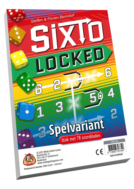 Sixto: Locked – gezellig dobbelspel – 1 tot 6 spelers