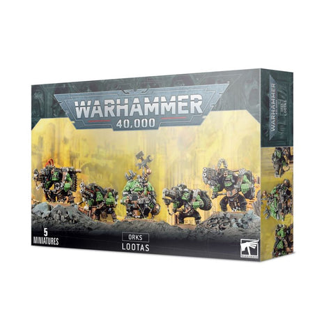 Dit is een afbeelding van het miniatuur Lootas - Orks voor het spel Warhammer, te koop bij Tabletop Miniature Wargames spellenwinkel Speldorado in delft