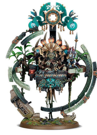 Dit is een afbeelding van het miniatuur Lord Kroak - Seraphon voor het spel Warhammer, te koop bij Tabletop Miniature Wargames spellenwinkel Speldorado in delft