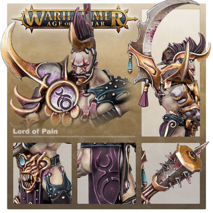 Dit is een afbeelding van het miniatuur Lord Of Pain - Hedonites of Slaanesh voor het spel Warhammer, te koop bij Tabletop Miniature Wargames spellenwinkel Speldorado in delft