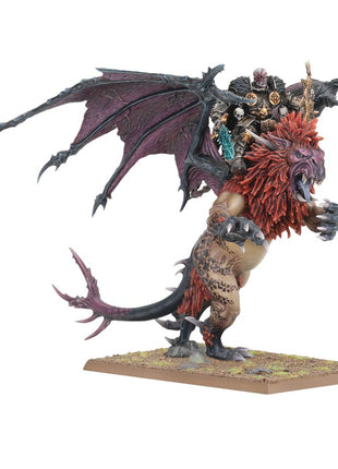 Dit is een afbeelding van het miniatuur Lord On Manticore - Warriors of Chaos voor het spel Warhammer, te koop bij Tabletop Miniature Wargames spellenwinkel Speldorado in delft