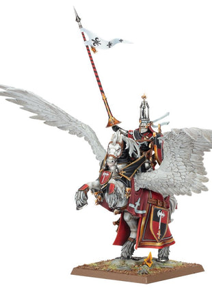 Dit is een afbeelding van het miniatuur Lord On Royal Pegasus - Kingdom of Bretonnia voor het spel Warhammer, te koop bij Tabletop Miniature Wargames spellenwinkel Speldorado in delft