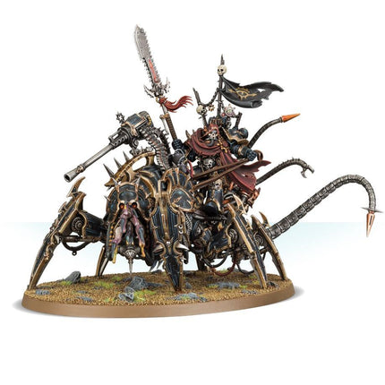 Dit is een afbeelding van het miniatuur Lord Discordant On Helstalker - Chaos Space Marines voor het spel Warhammer, te koop bij Tabletop Miniature Wargames spellenwinkel Speldorado in delft