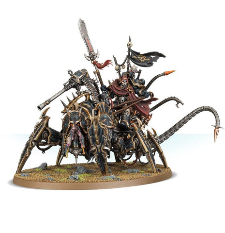 Dit is een afbeelding van het miniatuur Lord Discordant On Helstalker - Chaos Space Marines voor het spel Warhammer, te koop bij Tabletop Miniature Wargames spellenwinkel Speldorado in delft