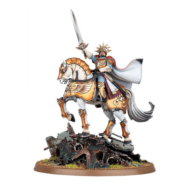 Dit is een afbeelding van het miniatuur Lord Solar Leontus - Astra Militarum voor het spel Warhammer, te koop bij Tabletop Miniature Wargames spellenwinkel Speldorado in delft