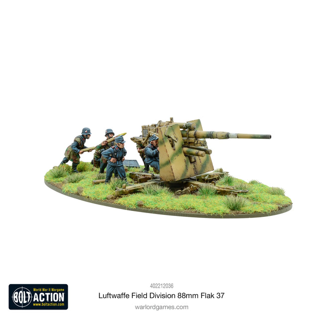 Dit is een foto van het spel Luftwaffe Field Division 8.8cm Flak 37 te koop bij Speldorado Spellenwinkel Delft