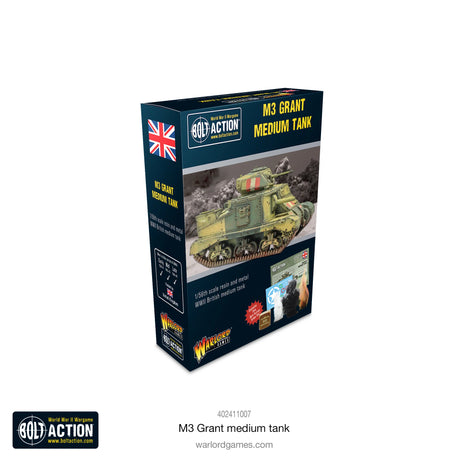M3 Grant (Western Desert) voor Bolt Action - engelsen vehicle schaal 1:58 miniatuur