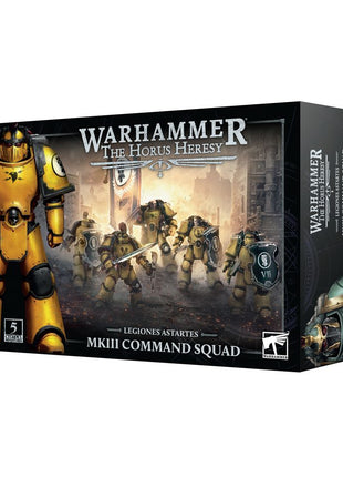 Dit is een afbeelding van het miniatuur Mkiii Command Squad - Adeptus Astartes voor het spel Warhammer, te koop bij Tabletop Miniature Wargames spellenwinkel Speldorado in delft