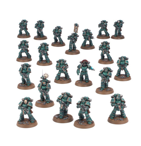Dit is een afbeelding van het miniatuur MKIII Tactical Squad - Horus Heresy voor het spel Warhammer, te koop bij Tabletop Miniature Wargames spellenwinkel Speldorado in delft