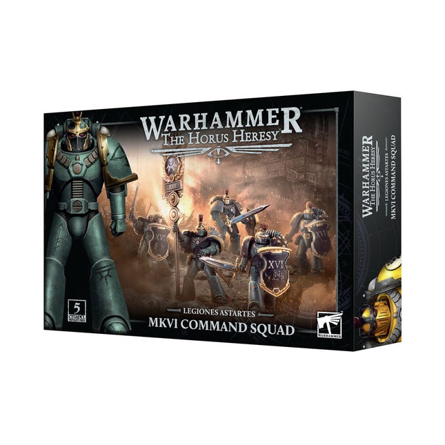 Dit is een foto van het spel Mkvi Command Squad - Adeptus Astartes te koop bij Speldorado Spellenwinkel Delft