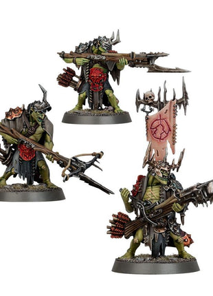 Dit is een afbeelding van het miniatuur Man-Skewer Boltboyz - Orruk Warclans voor het spel Warhammer, te koop bij Tabletop Miniature Wargames spellenwinkel Speldorado in delft