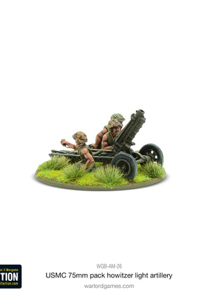 Dit is een foto van het spel US Marine Corps 75mm Pack Howitzer Light Artillery te koop bij Speldorado Spellenwinkel Delft