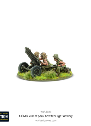 US Marine Corps 75mm Pack Howitzer Light Artillery voor Bolt Action - amerikanen artillery schaal 1:58 miniatuur