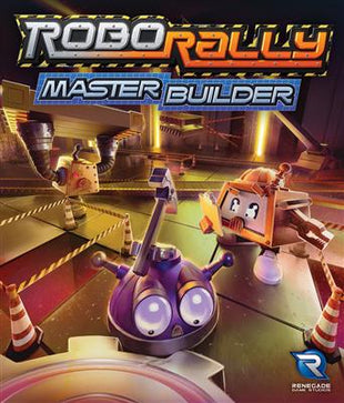 Dit is een foto van het spel Master Builder Expansion - Robo Rally te koop bij Speldorado Spellenwinkel Delft