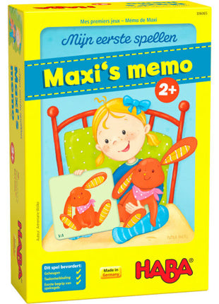 Mijn eerste spellen – Maxi’s memo – leerspel voor kinderen Vanaf 2 jaar