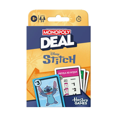 Monopoly Deal Stitch – gezellig kaartspel – 2 tot 4 spelers