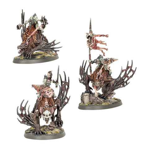 Dit is een afbeelding van het miniatuur Morbheg Knights - Flesh Eater Courts voor het spel Warhammer, te koop bij Tabletop Miniature Wargames spellenwinkel Speldorado in delft