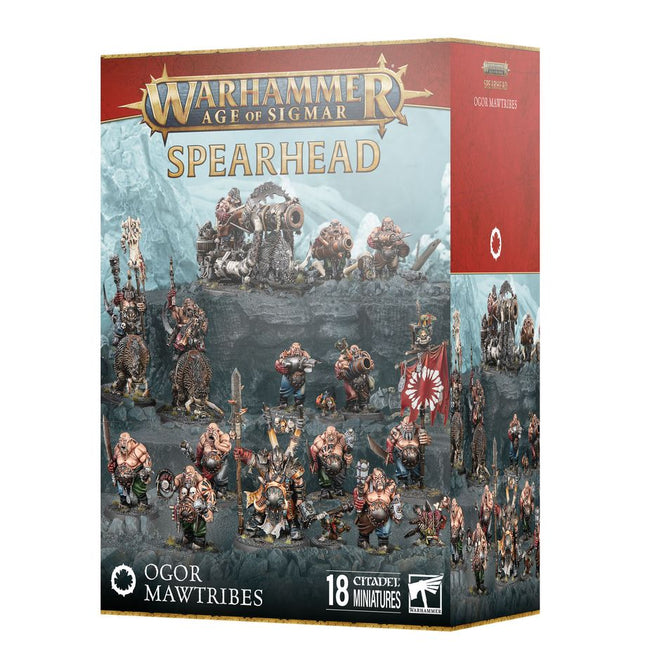 Dit is een foto van het spel Spearhead - Ogor Mawtribes te koop bij Speldorado Spellenwinkel Delft