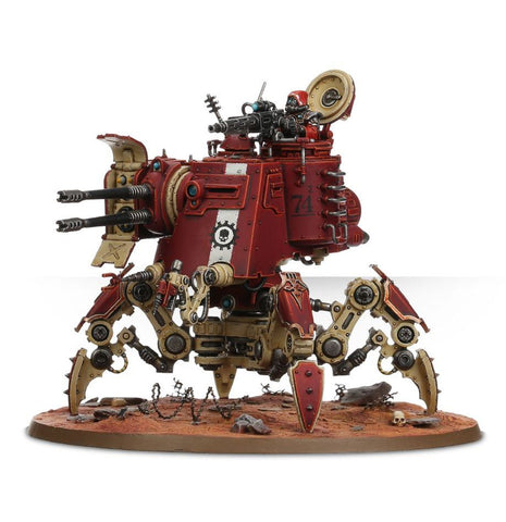 Dit is een afbeelding van het miniatuur Onager Dunecrawler - Adeptus Mechanicus voor het spel Warhammer, te koop bij Tabletop Miniature Wargames spellenwinkel Speldorado in delft