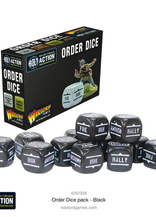 Orders Dice Pack - Black voor Bolt Action - Generic g schaal 1:58 miniatuur