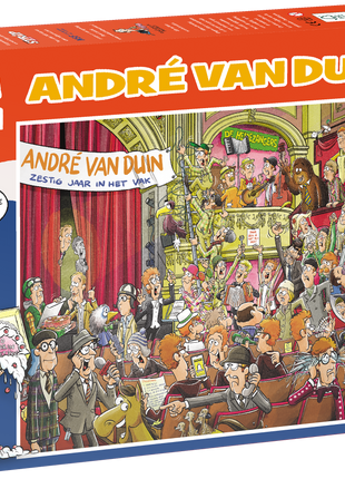 Dit is een foto van het spel André van Duin - Zestig Jaar in het Vak! te koop bij Speldorado Spellenwinkel Delft