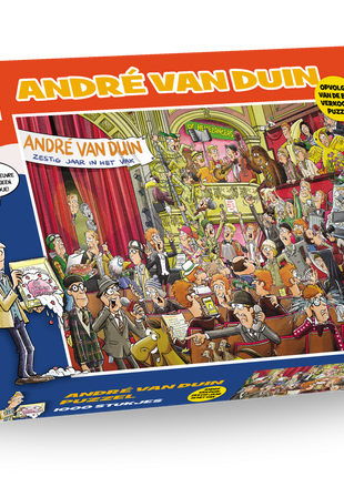 Dit is een foto van het spel André van Duin - Zestig Jaar in het Vak! te koop bij Speldorado Spellenwinkel Delft
