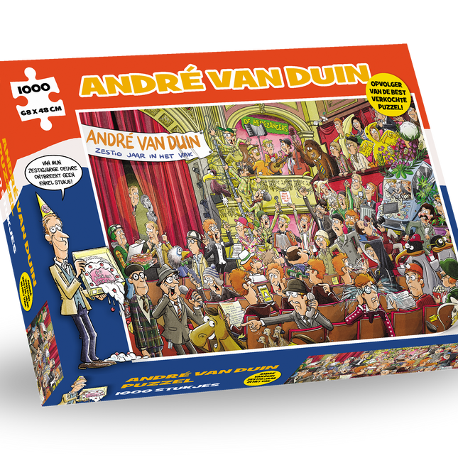 Dit is een foto van het spel André van Duin - Zestig Jaar in het Vak! te koop bij Speldorado Spellenwinkel Delft