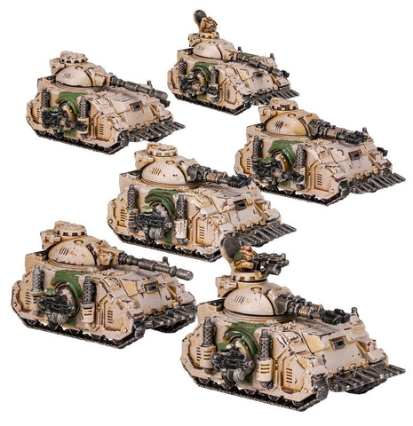 Dit is een afbeelding van het miniatuur Predator Squadron - Adeptus Astartes voor het spel Warhammer, te koop bij Tabletop Miniature Wargames spellenwinkel Speldorado in delft
