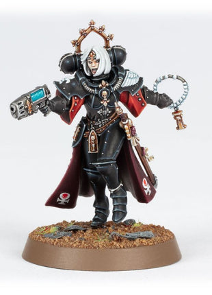 Dit is een afbeelding van het miniatuur Palatine- Adepta Sororitas voor het spel Warhammer, te koop bij Tabletop Miniature Wargames spellenwinkel Speldorado in delft