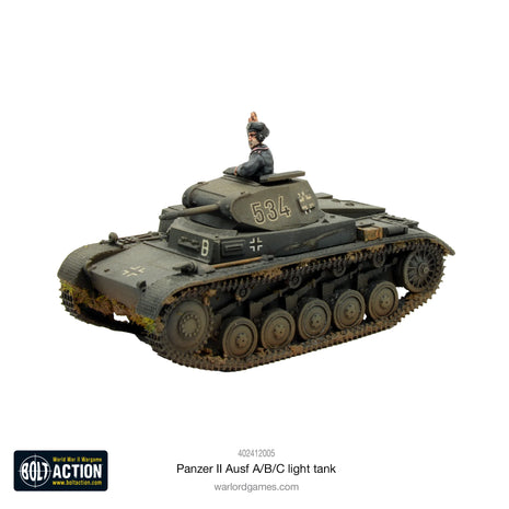 Dit is een foto van het spel Panzer II Ausf. A/B/C Light Tank te koop bij Speldorado Spellenwinkel Delft