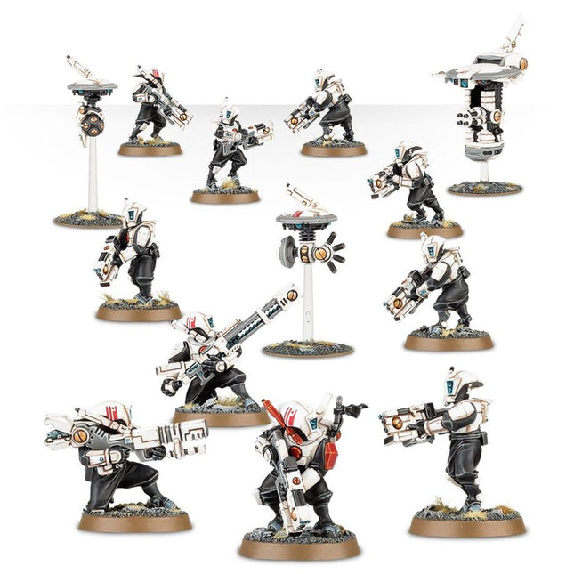 Dit is een afbeelding van het miniatuur Pathfinder Team - Tau Empire voor het spel Warhammer, te koop bij Tabletop Miniature Wargames spellenwinkel Speldorado in delft