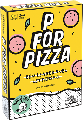 Dit is een foto van het spel P for Pizza te koop bij Speldorado Spellenwinkel Delft