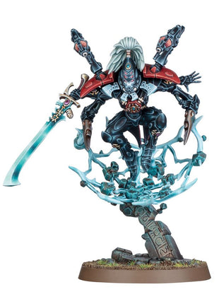 Dit is een afbeelding van het miniatuur Phoenix lord lhykhis - aeldari voor het spel Warhammer, te koop bij Tabletop Miniature Wargames spellenwinkel Speldorado in delft