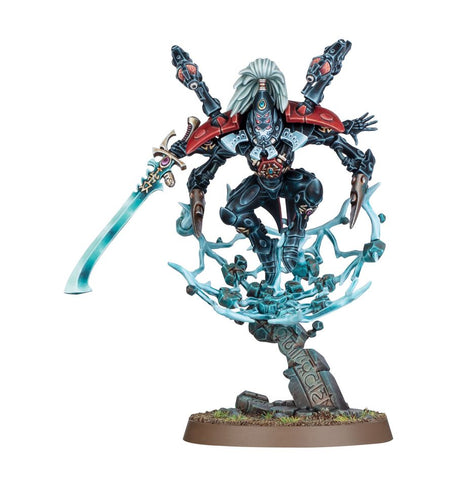 Dit is een afbeelding van het miniatuur Phoenix lord lhykhis - aeldari voor het spel Warhammer, te koop bij Tabletop Miniature Wargames spellenwinkel Speldorado in delft