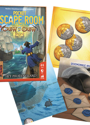 Dit is een foto van het spel Pocket Escape Room Crew Vs Crew te koop bij Speldorado Spellenwinkel Delft