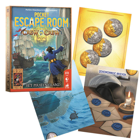 Dit is een foto van het spel Pocket Escape Room Crew Vs Crew te koop bij Speldorado Spellenwinkel Delft