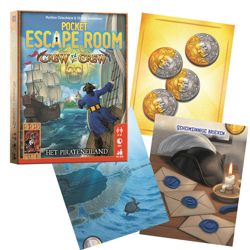 Pocket Escape Room: Crew Vs Crew, 999-POC08 van 999 Games te koop bij Speldorado !
