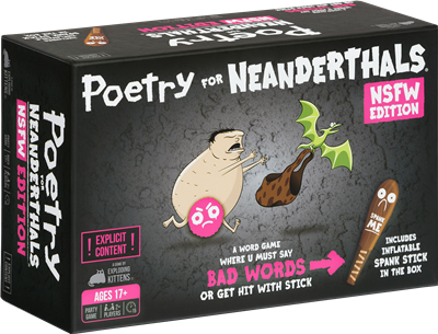 Poetry for Neanderthals NSFW – gezellig kaartspel – 2 tot 4 spelers