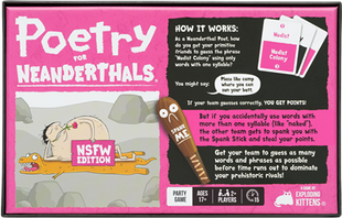 Dit is een foto van het spel Poetry for Neanderthals NSFW te koop bij Speldorado Spellenwinkel Delft