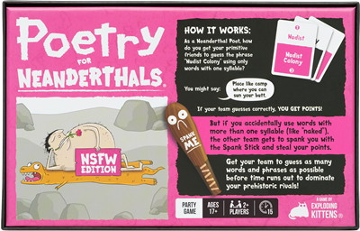 Dit is een foto van het spel Poetry for Neanderthals NSFW te koop bij Speldorado Spellenwinkel Delft