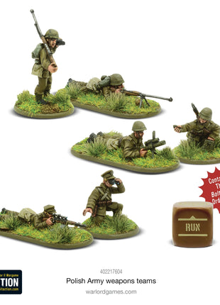 Dit is een foto van het spel Polish Army Weapons Teams te koop bij Speldorado Spellenwinkel Delft