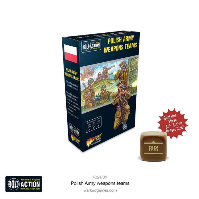 Dit is een foto van het spel Polish Army Weapons Teams te koop bij Speldorado Spellenwinkel Delft