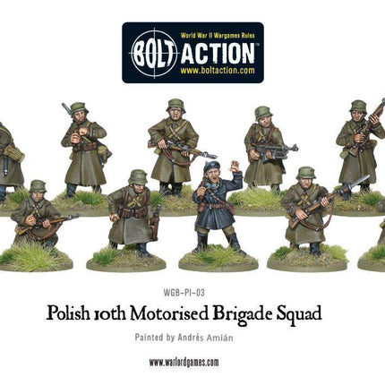 Dit is een foto van het spel Polish 10th Motorised Brigade Squad te koop bij Speldorado Spellenwinkel Delft