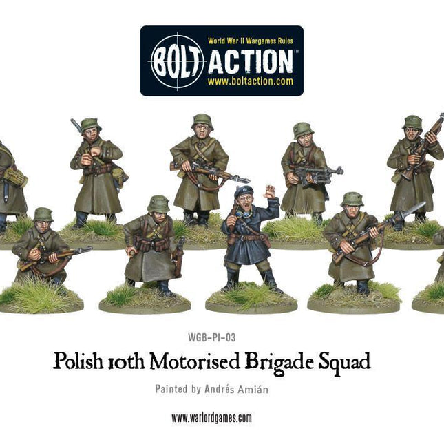 Dit is een foto van het spel Polish 10th Motorised Brigade Squad te koop bij Speldorado Spellenwinkel Delft
