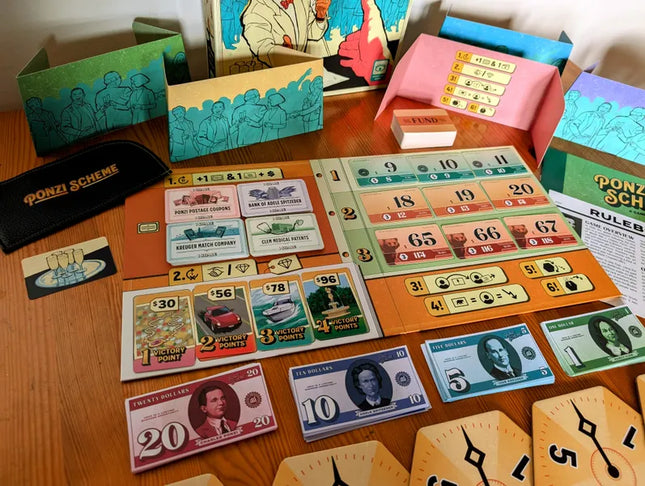 Dit is een foto van het spel Ponzi Scheme te koop bij Speldorado Spellenwinkel Delft