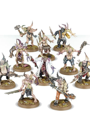 Dit is een afbeelding van het miniatuur Poxwalkers - Death Guard voor het spel Warhammer, te koop bij Tabletop Miniature Wargames spellenwinkel Speldorado in delft